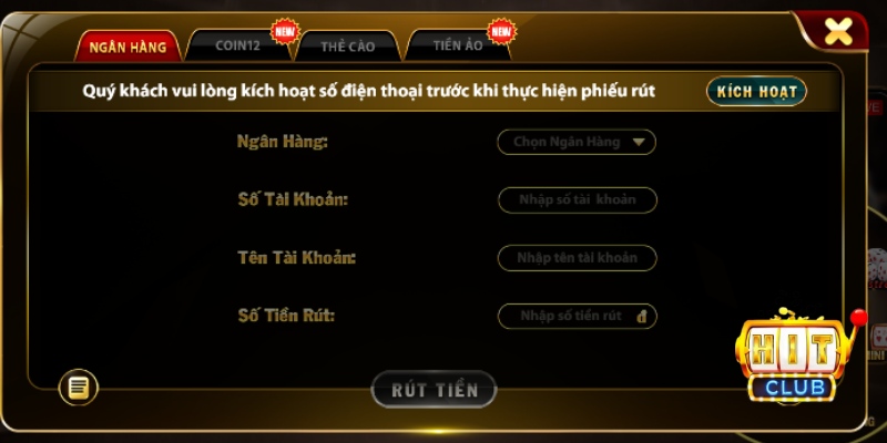 rút tiền hitclub