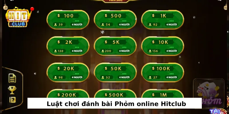 Quy định khi chơi đánh bài Phỏm Hitclub