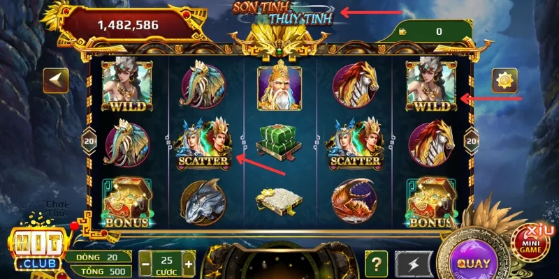 Game Slot Hitclub lấy chủ đề thần thoại về Sơn Tinh Thuỷ Tinh